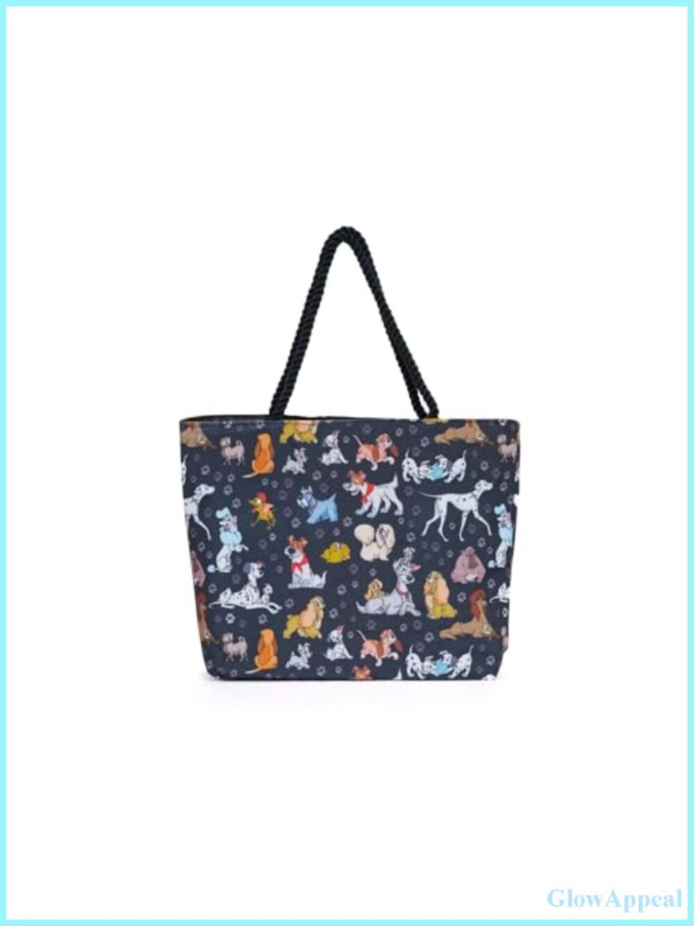 Disney Dogs Tote Bag 101 Dalmatians Lady and Tramp Travel Purse